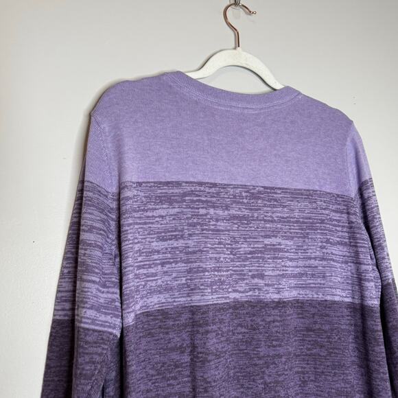 Market & Spruce Women’s Purple Colorblock Crewneck Sweater NWT Size 2XL - Picture 6 of 8